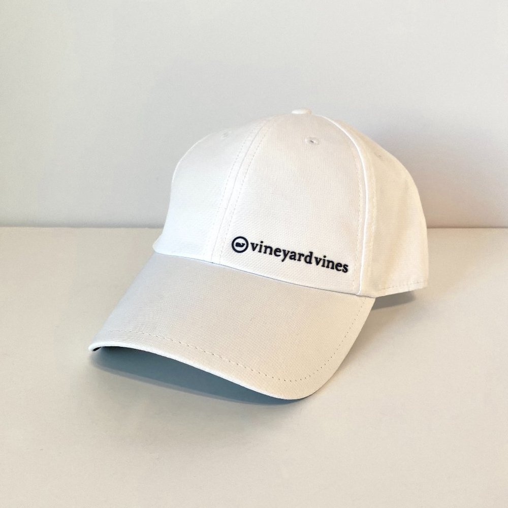 Vineyard Vines White & Navy Baseball Cap / Athletic Hat